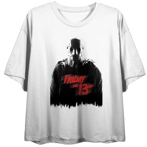 Friday The 13th Black And White Sketchy Art Crew Neck Short Sleeve Women's White T-shirt - 1 of 3