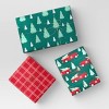 30” 3pk 180 sq ft Christmas Wrap Pack Trucks/Plaid/Trees - Wondershop™ - 2 of 3