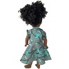 Doll Clothes Superstore Matching Girl Size 7 and 18-Inch Doll Dress with Green Stripe Pattern - 4 of 4