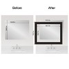 Amanti Art Mirror Makeover Bathroom Mirror Frame Border Kit- Fully Assembled Peel and Stick Frame - Mirror NOT Included - Trio  Trim - 4 of 4