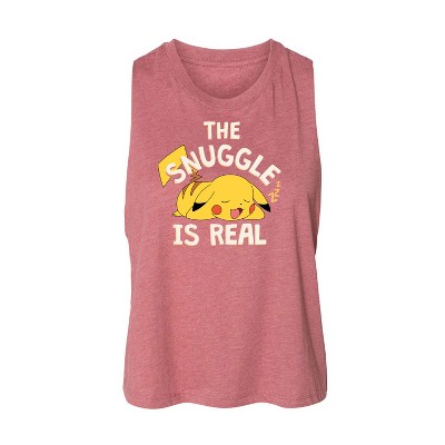 Women's - Pokémon - The Snuggle Pikachu Graphic Racerback Tank