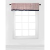Bacati - Rod Pocket Window Valance Olivia Coral/Navy - 4 of 4
