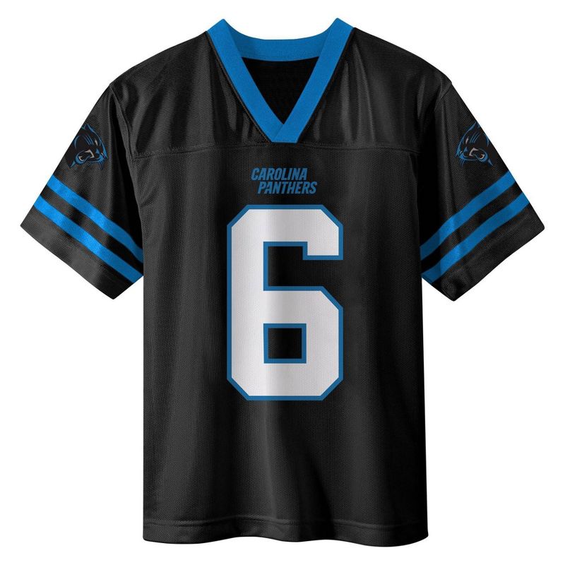 NFL Carolina Panthers Boys' Short Sleeve Sanders Jersey, 2 of 4