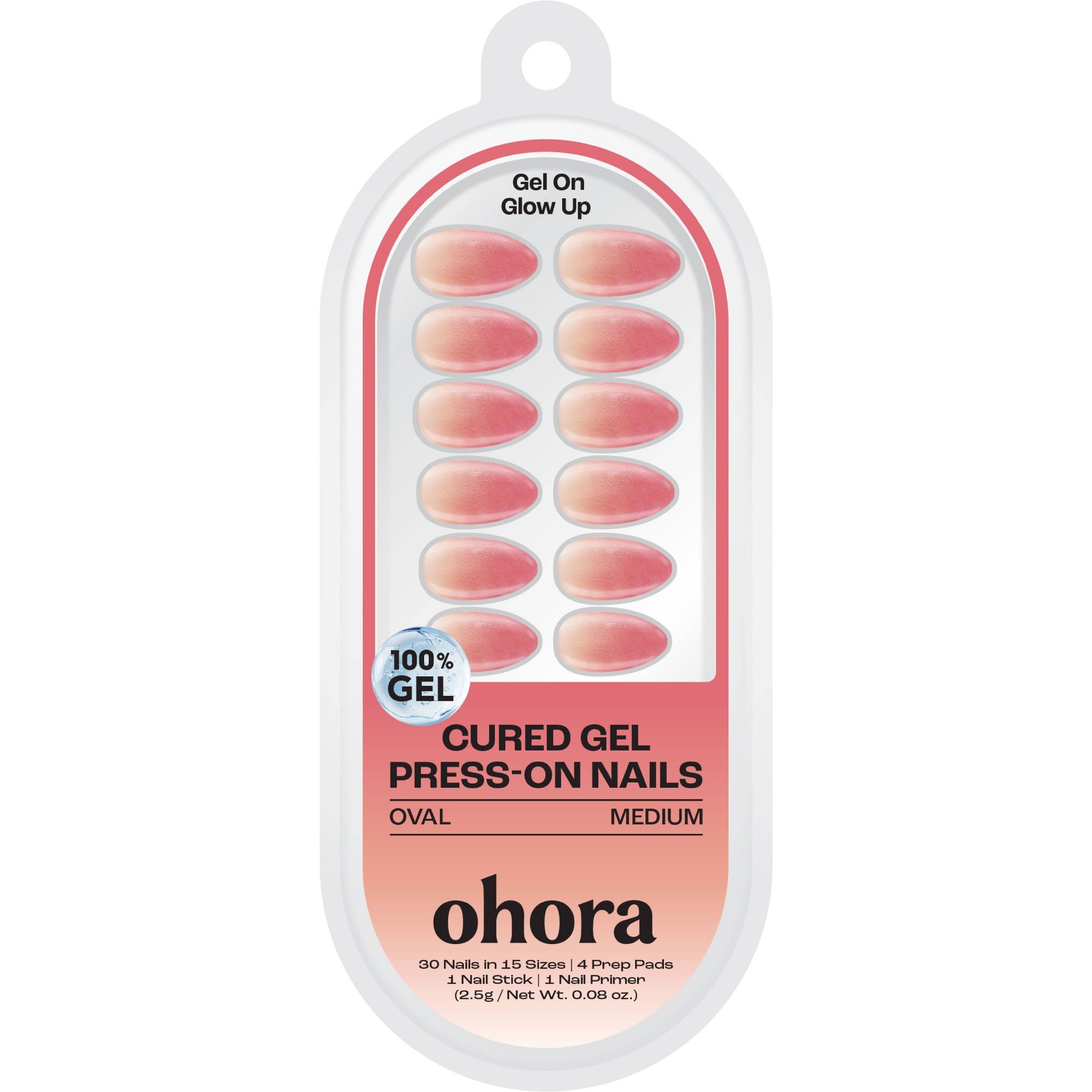 Ohora Nail Art Gel Tip - Sunset Ombre - 30ct