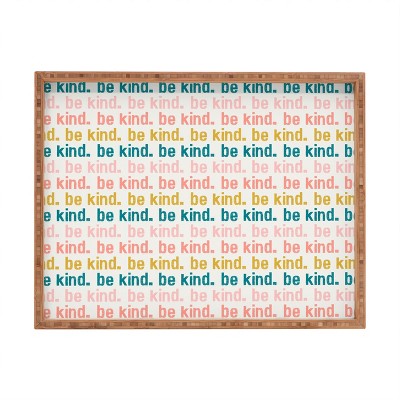 Little Arrow Design Co be kind I 18" x 14" Large Rectangular Tray - Deny Designs