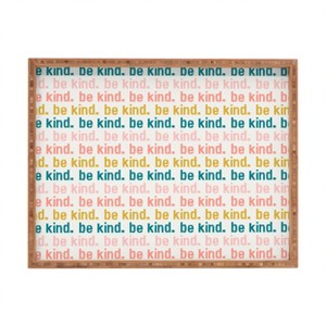 Little Arrow Design Co be kind I 18" x 14" Large Rectangular Tray - Deny Designs - 1 of 2