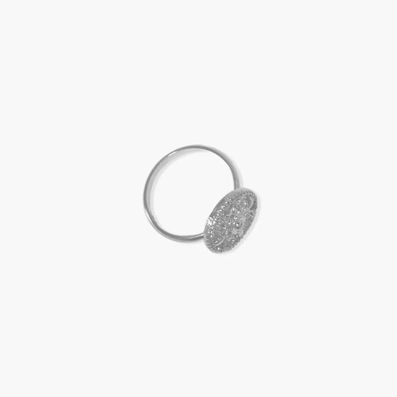 sanctuaire Dainty Filigree Ring Silver, 2 of 4