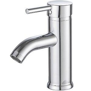 BWE Single Hole Single-Handle Bathroom Faucet With Pop Up Drain - 1 of 4