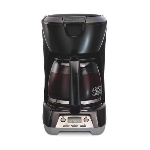 Proctor Silex FrontFill Drip Coffee Maker, Digital & Programmable, 12 Cup  Glass Carafe, Black and Silver (43685PS)