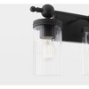 Quorum Lighting Lee Boulevard 3 - Light Vanity in  Matte Black - 3 of 4