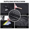 48 Inch Travel Duffle Bag Extra Large Sport Equipment Duffel Bags with 2-way Lockable Zippers (Black) - 3 of 4