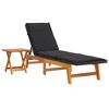 VidaXL 3 Piece Patio Lounge Set Poly Rattan&Solid Wood Acacia - 4 of 4