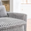 GlasFlength Accent Chairs Modern with Comfortable Seating for Living Room or Lounge Area Gray,67.7”*32.28”*30" - 3 of 4