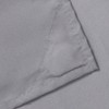 Grey Fabric Shower Curtain with Magnets, 72x72 Inch, Machine Washable, Water Repellent - 2 of 4