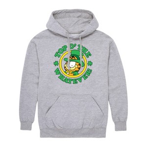 Men's - Garfield - Top O' The Whatever St. Patrick's Day Graphic Fleece Pullover Hoodie - 1 of 4