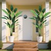 Orieon 7FT Artificial Bird of Paradise Plant – Faux Tree with Stable Planter, Realistic Rubber Leaves & PE Trunk for Indoor - 4 of 4
