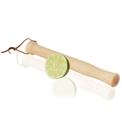 Viski Beechwood Cocktail Muddler Bar Utensils, Wooden Muddler Bar Essentials, Barware Muddler for Cocktails, Wood Set of 1