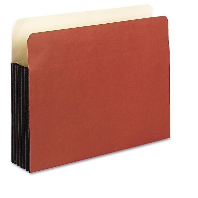 Pendaflex WaterShed File Pockets 5.25" Expansion Letter Size Redrope 618899