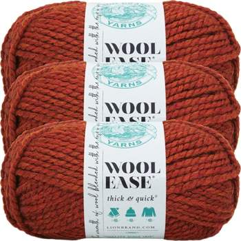3 Pack) Lion Brand Wool-ease Thick & Quick Yarn - Harvest : Target
