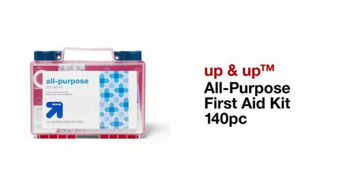 All-Purpose First Aid Kit 140pc - up &#38; up&#8482;, 2 of 5, play video