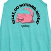 - Pokémon - Slowpoke Relax Repeat Graphic Sleeveless Aline Dress - 2 of 3