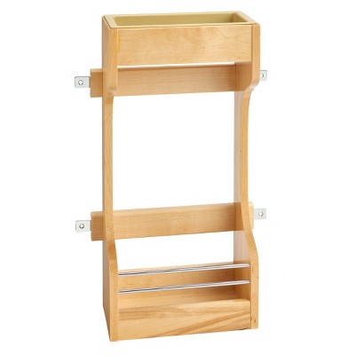 Rev-A-Shelf 4SBSU-15 Door Mount Wood Sink Base Cabinet Storage Organizer with 2-Shelf Storage for 30 Inch Sink Base