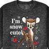 Men's - Disney - Christmas - I'm Snow Cute Graphic Fleece Sweatshirt - 2 of 4