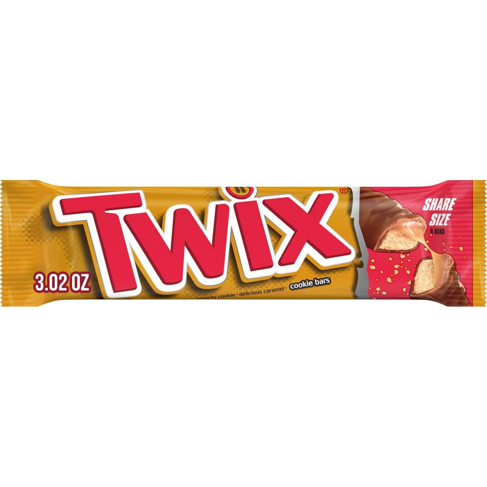 UPC 040000004059 product image for Twix Chocolate Caramel Candy Cookie Bars Sharing Size - 3.02oz | upcitemdb.com