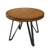 Christopher Knight Home Will 46.85" Round Top 4 Seats Dining Table with Hairpin Leg Light Ash - 4 of 4