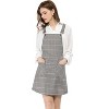 Allegra K Women's Causal Adjustable Strap Above Knee Suspender Skirts - 3 of 4