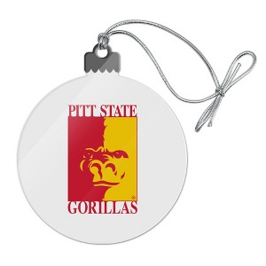 Pittsburgh State University Primary Logo Acrylic Christmas Tree Holiday Ornament - 1 of 4