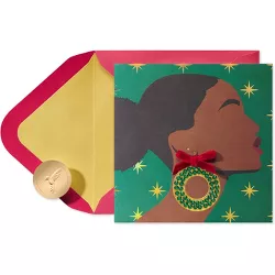 Christmas Card  Wreath Earring - PAPYRUS