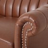 Glenmont Contemporary Channel Stitch Loveseat with Nailhead Trim - Christopher Knight Home - image 4 of 4