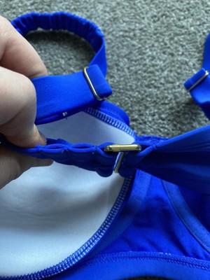 Women's Pointelle Underwire Bikini Top - Wild Fable™ Light Blue