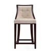 Set of 3 Fifth Avenue Upholstered Beech Wood Faux Leather Counter Height Barstools - Manhattan Comfort - 4 of 4
