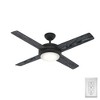 Hunter Fans 52" Matte Black Marconi Lighted Ceiling Fan with Integrated LED and Wall Control - 4 of 4