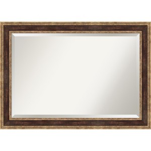 Amanti Art Ridge Beveled Framed Bathroom Vanity Wall Mirror - 1 of 4