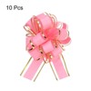 Unique Bargains Christmas Wedding Gift Wrapping Large Pull Bow 10 Pcs - 3 of 4