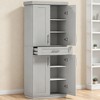 ORRD Modern Kitchen Pantry Cabinet, 72" Freestanding Cupboard with Adjustable Shelves & Drawer, Grey Storage for Kitchen, Dining Room - 2 of 4