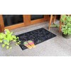 RugSmith Black Moulded Circle Patterns Rubber Doormat - 2 of 4