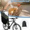 Unique Bargains Bike Seat Rain Cover Waterproof Canopy for Rear Seat PVC Black Clear 1 Pcs - 2 of 4