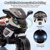 6V Kids Motorcycle,Electric Ride On Car Toy with Training Wheels,Working Headlight,Horn & Music - 2 of 4