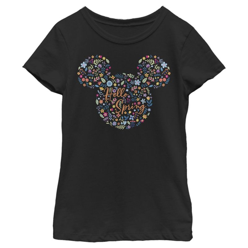 Girl's Disney Mickey and Friends Hello Spring T-Shirt, 1 of 5