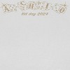 Rerun Island Women's Alpha Chi Omega Bid Day Short Sleeve Graphic Cotton Cropped Loose T-shirt - Bright White M - 2 of 4