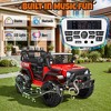 JOYRACER 2-Seater 24V Kids Ride on UTV, 4x200W Electric Jeep Car with Remote Control 3-Speed, USB/MP3/Bluetooth Music, Horn & LED - 3 of 4