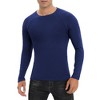 Men Long Sleeve Muscle Slim Fit T Shirts 2 Pack Stretch Casual Gym Workout Athletic Knit Tee Shirts 2025 - 2 of 4