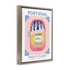 Stupell Industries Portugal Sardine Can Black Framed Floater Canvas Wall Art - 3 of 4