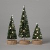 LED 3pk Christmas Basic Bottle Brush Trees - Threshold™ - image 3 of 4