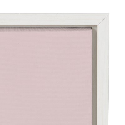 Abstract Floral Figure Canvas Wall Art in Pink and Green, 18x24