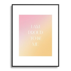 Bohomadic.Studio I Am Proud To Be ME Body Positivity Metal Framed Art Print - Deny Designs - 1 of 4